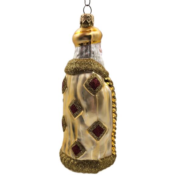 Patricia Breen Bijoux Santa Claus Red Squares Christmas Tree Holiday Ornament - Picture 9 of 10